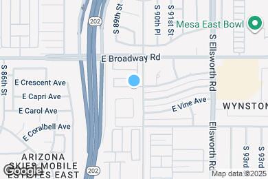 Map image of the property - 8947 E Crescent Ave
