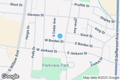 Map image of the property - 15 W Borden St