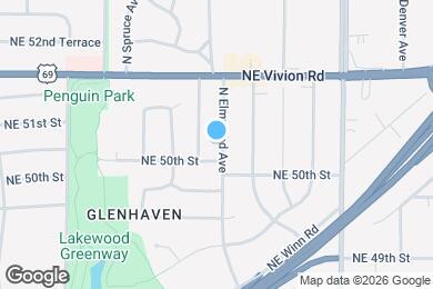 Map image of the property - 5010 N Elmwood Ave