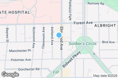 Map image of the property - 1068 Elmwood Ave