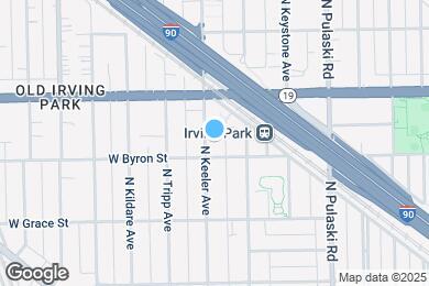 Map image of the property - 3911 N Keeler Ave