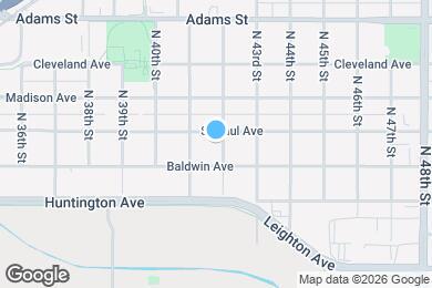 Map image of the property - 2635 N 42nd St