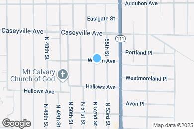 Map image of the property - 1422 N 54th St
