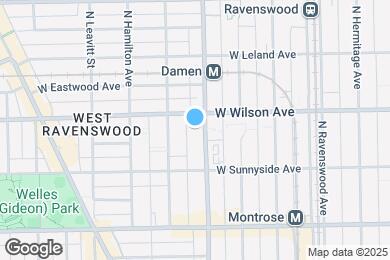 Map image of the property - 4542 N Damen Ave