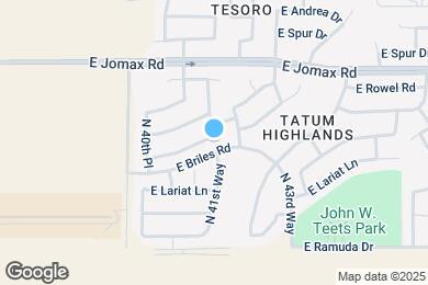 Map image of the property - 4125 E Hide Trail