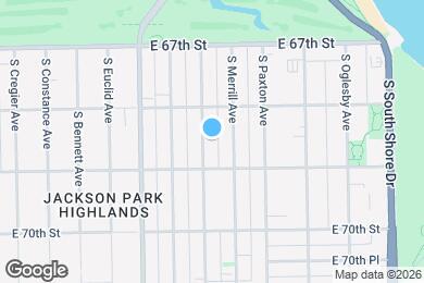 Map image of the property - 6835 S Clyde Ave