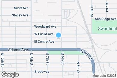 Map image of the property - 618 El Centro Ave