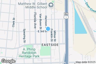 Map image of the property - 1148 E 3rd St