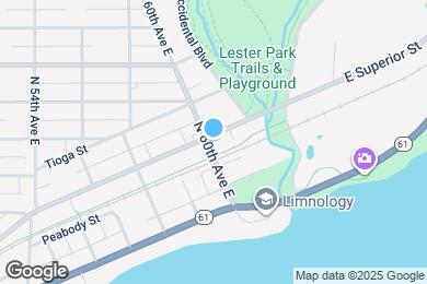 Map image of the property - 6002 E Superior St