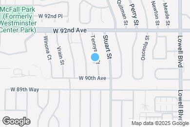 Map image of the property - 9051 Tennyson St