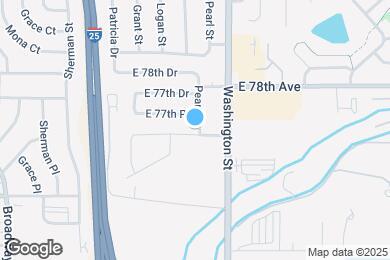 Map image of the property - 595 E 77th Ave