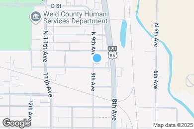 Map image of the property - 102 N 9th Ave