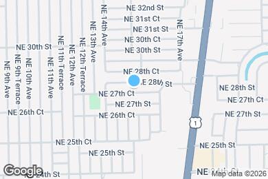 Map image of the property - 1513 NE 27th Ct