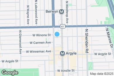 Map image of the property - 1135 W Winona St