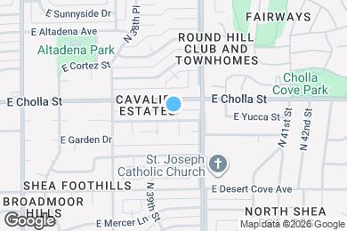 Map image of the property - 3924 E Yucca St