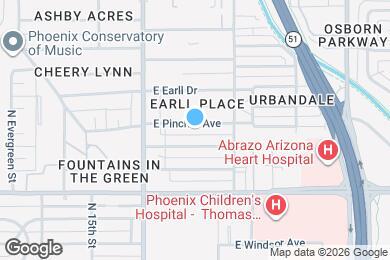 Map image of the property - 1701 E Pinchot Ave