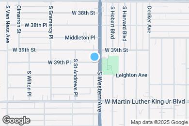 Map image of the property - 1616 W 39th Pl