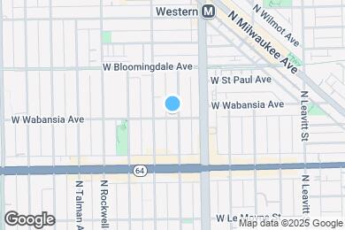 Map image of the property - 1700 N Artesian Ave