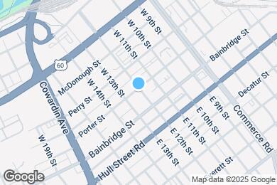 Map image of the property - 1214 Porter St
