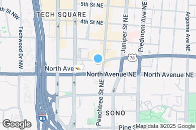 Map image of the property - 620 Peachtree St NE