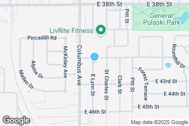 Map image of the property - 4214 E Lynn St