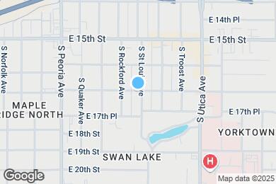 Map image of the property - 1524 E 17th St