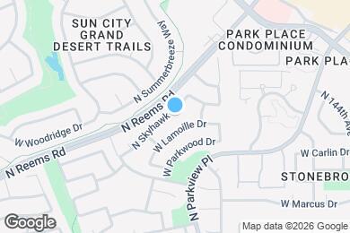 Map image of the property - 18139 N Skyhawk Dr