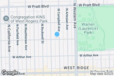 Map image of the property - 6600 N Campbell Ave