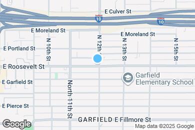 Map image of the property - 1154 E Roosevelt St