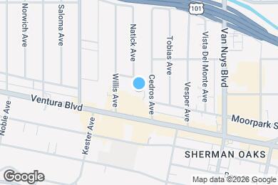 Map image of the property - 4501 Cedros Ave