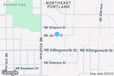 Map image of the property - 4344 NE Jarrett St