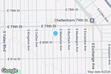 Map image of the property - 7941 S Marquette Ave