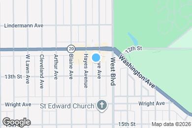Map image of the property - 1230 Grove Ave