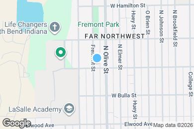 Map image of the property - 1706 Fremont St