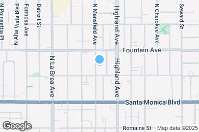 Map image of the property - 1224 N Mansfield Ave