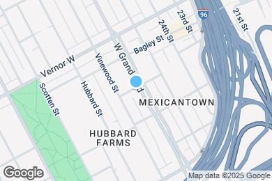 Map image of the property - 393 W Grand Blvd