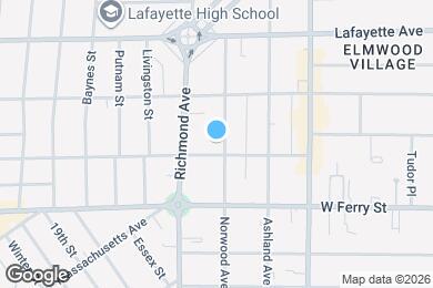Map image of the property - 448 Norwood Ave