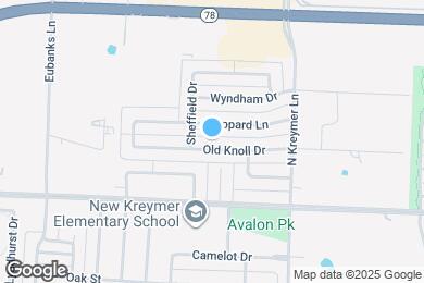 Map image of the property - 1207 Old Knoll Dr