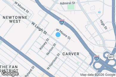 Map image of the property - 1216 W Leigh St