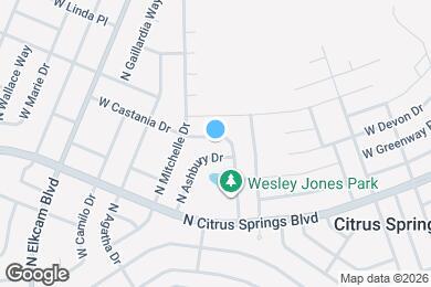 Map image of the property - 2626 W Castania Dr