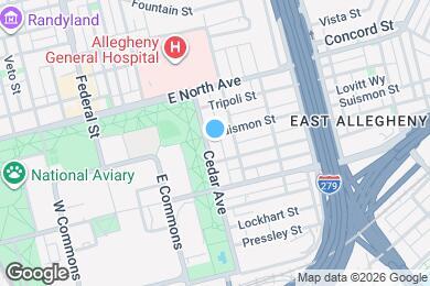 Map image of the property - 816 Cedar Ave