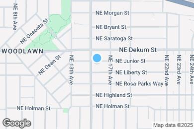 Map image of the property - 1524 NE Junior St