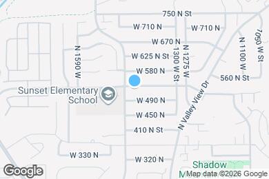 Map image of the property - 1421 W 540 N