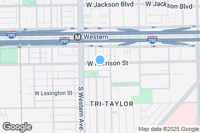 Map image of the property - 2321 W Harrison St