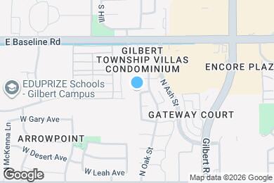 Map image of the property - 1450 N Birch St