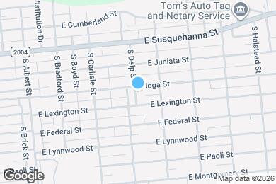 Map image of the property - 416 E Tioga St