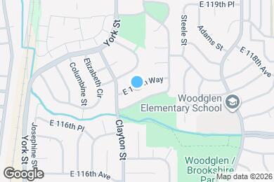 Map image of the property - 2676 E 117th Way