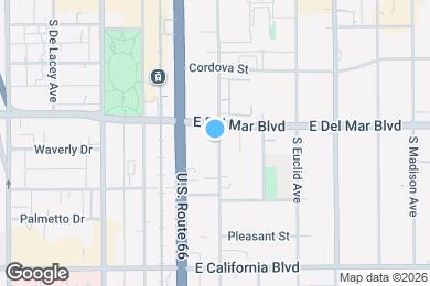 Map image of the property - 355 S Marengo Ave