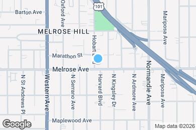 Map image of the property - 704 N Hobart Blvd