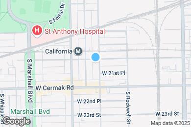 Map image of the property - 2104 S Washtenaw Ave.